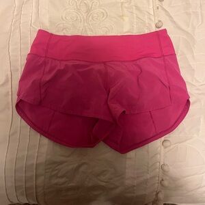 Lululemon speed up low rise lined shorts 2.5” sonic pink
